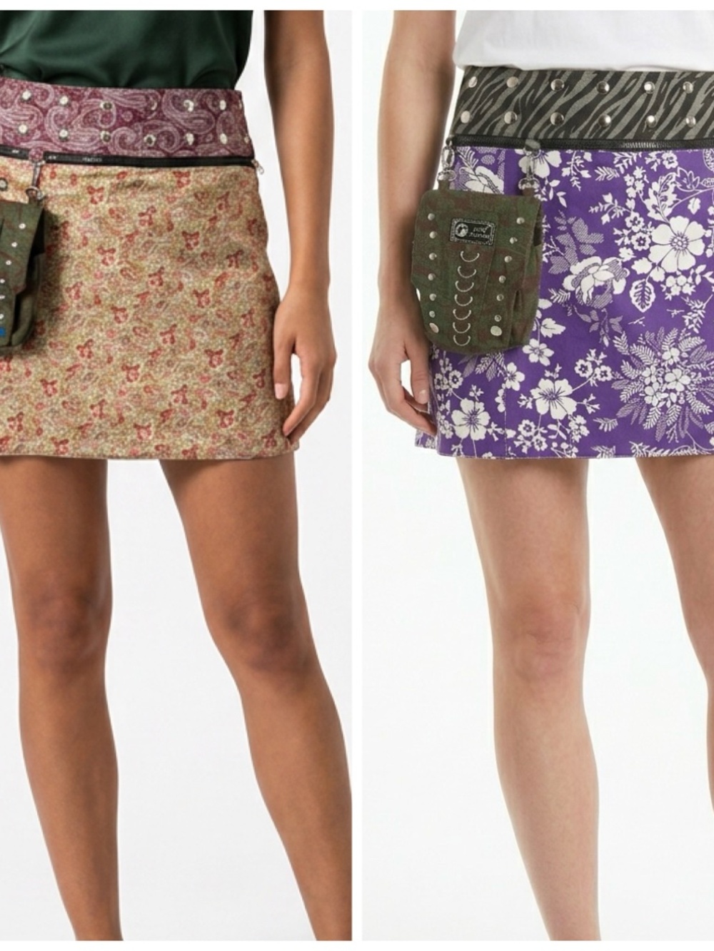 NWOT |•ZAND AMSTERDAM•| Reversible Adjustable Skirt w/ Detachable Pouch